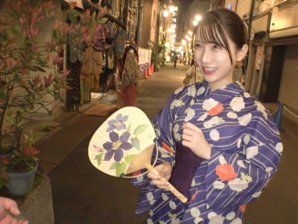 【浴衣美女の浮気現場】『彼氏じゃなきゃダメ…』浴衣からこぼれる美乳がエロすぎる！夏祭りの夜に彼氏以外の男とホテルで禁断のSEX！！